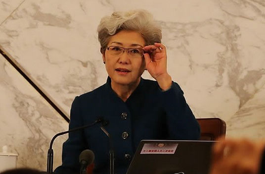 全國人大發(fā)言人傅瑩(資料圖) 全國人大發(fā)言人傅瑩(資料圖)