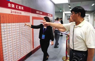 6月28日,，國家網(wǎng)球中心，金隅匯星苑自住房中簽家庭正在選房,。北京擬出臺新規(guī)限制棄選次數(shù),。新京報記者 尹亞飛 攝