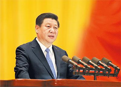 圖為:2014年9月5日,,中共中央、全國(guó)人大常委會(huì)在人民大會(huì)堂隆重舉行慶祝全國(guó)人民代表大會(huì)成立60周年大會(huì),。中共中央總書(shū)記,、國(guó)家主席、中央軍委主席習(xí)近平在大會(huì)上發(fā)表重要講話,。