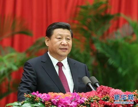 2014年9月30日晚，國務(wù)院在北京人民大會堂舉行國慶65周年招待會,，熱烈慶祝中華人民共和國成立65周年,。中共中央總書記、國家主席,、中央軍委主席習(xí)近平代表黨中央,、國務(wù)院發(fā)表重要講話。新華社記者 龐興雷 攝