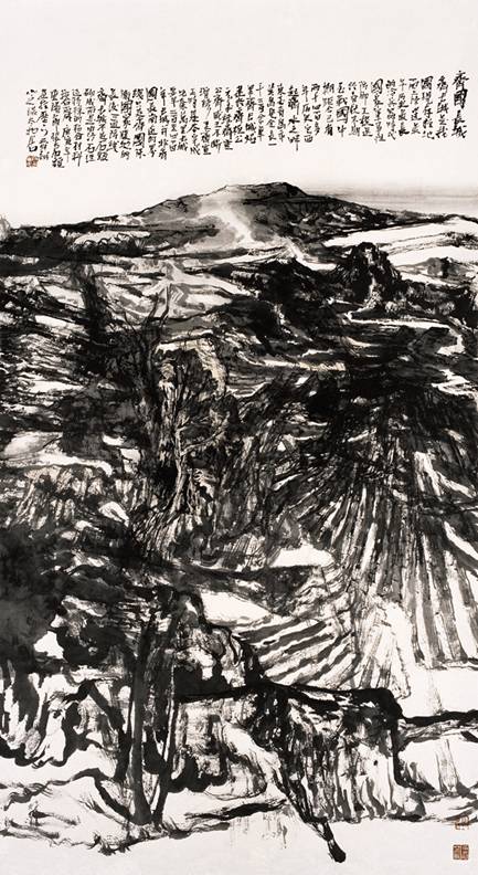 齊國長城,2010年,,186 x 101cm,,張志民
