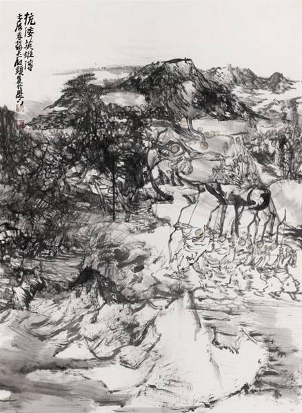 抗倭英雄傳,張志民,,96×178cm,,2012年